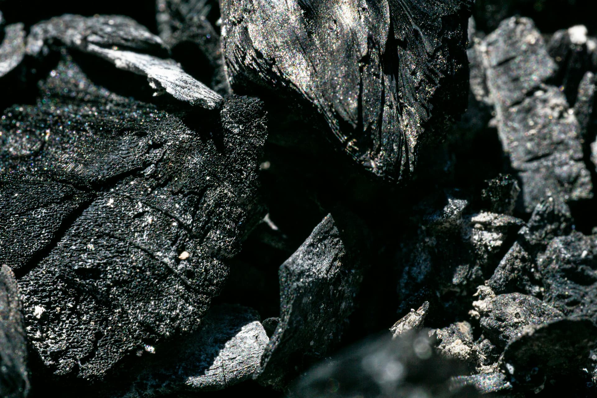 una foto in bianco e nero di rocce e terra